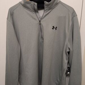Under Armour Gray Performance Jacket with Lightweight Fabric and Relaxed Fit